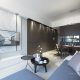 TV Marble Wall in The Latitude's Living Room